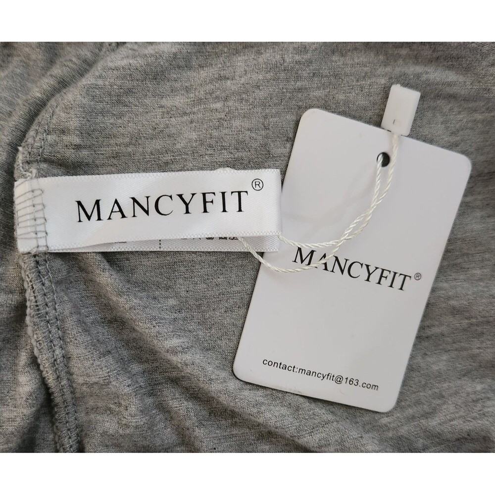 Mancyfit Women's Slip Shorts Size XXL Gray Mid-Thigh Legging Undershorts - Picture 4 of 5